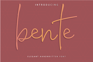 Bente Font - arutype.com