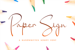 Paper Sign Font - arutype.com