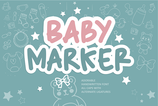 Baby Marker Font - arutype.com