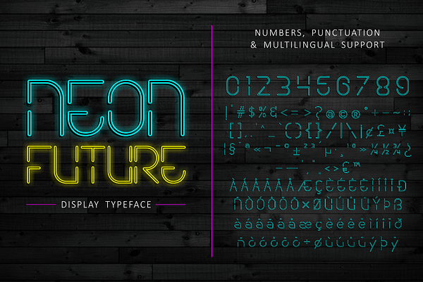 Neon Future Font - arutype.com